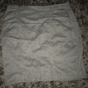 Gray mini skirt